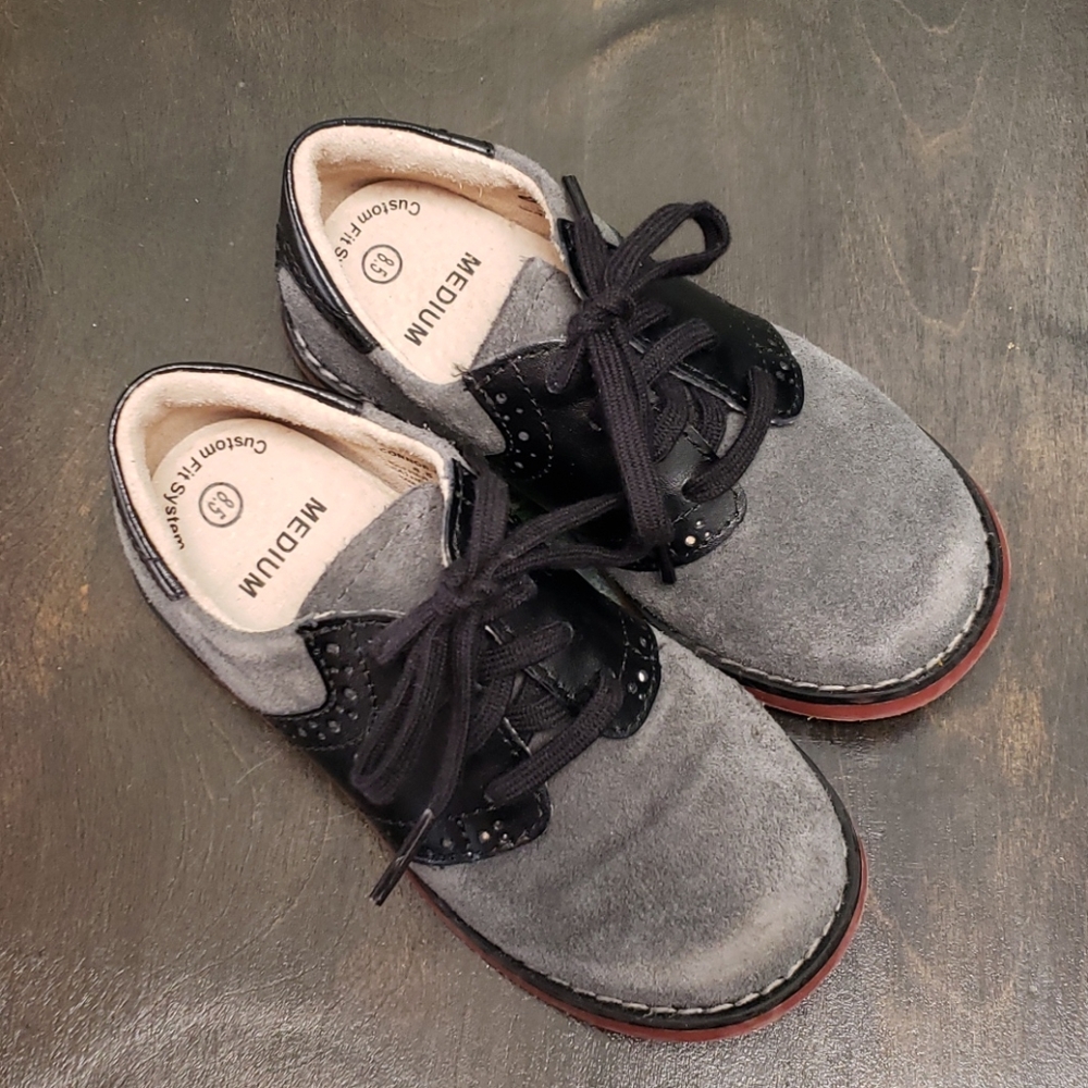 Footmates Connor Saddle Oxfords 8.5 toddler boy